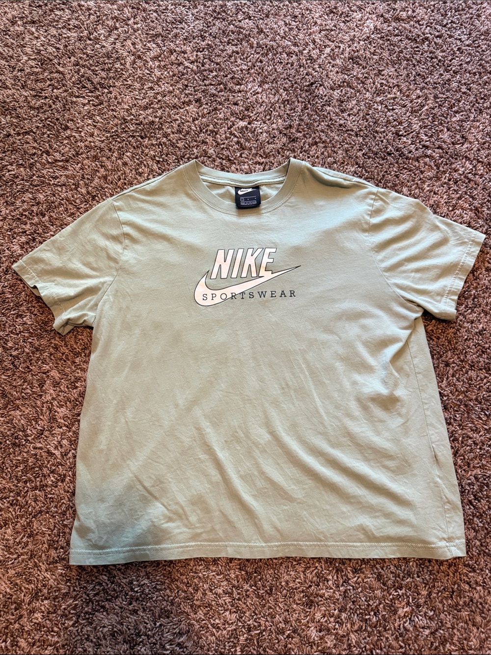 Green Nike tee